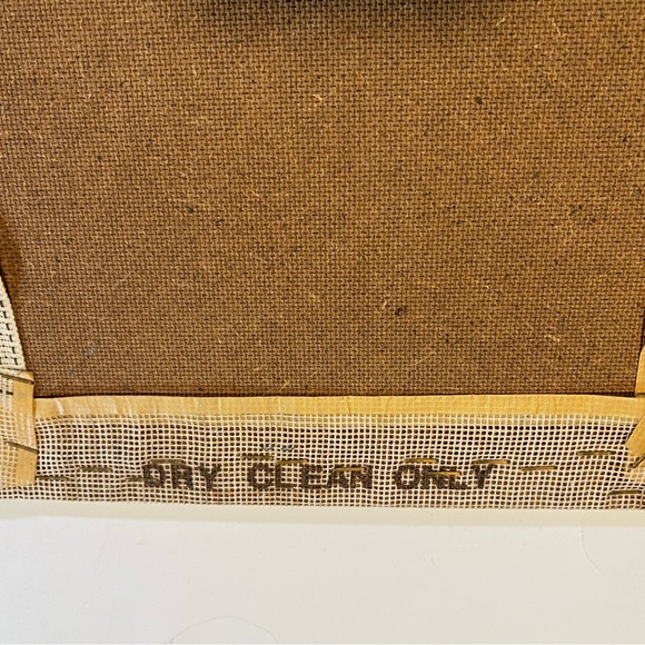 Vintage unframed yarn worked needlepoint clown piece 12”x 20” approx GUC, faded - Picture 6 of 9